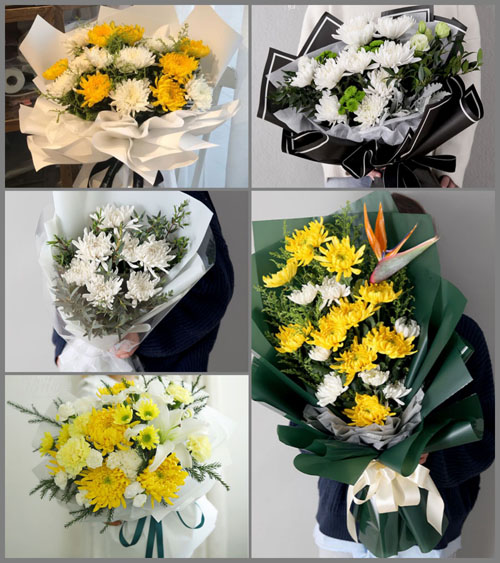 陕西西安市蓝田县蓝桥镇白事花束代送